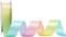 1 inch - Pastel Rainbow Ribbon Perfect for Gift Wrapping(Pastel Satin)